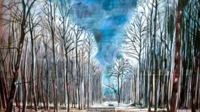 Alman rəssam Anselm Kiefer tez-tez rəsmlərində qadağan olunmuş meşə və ağacları təcəssüm etdirir, 1973-cü ildə çəkdiyi Resurrexit əsəri kimi