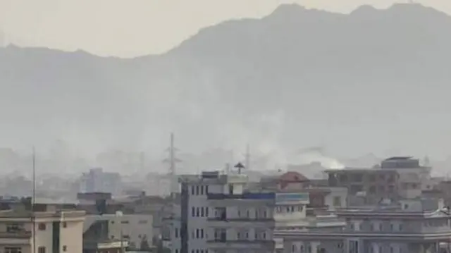 Ракеталык соккудан кийин Кабулду кара түтүн каптады