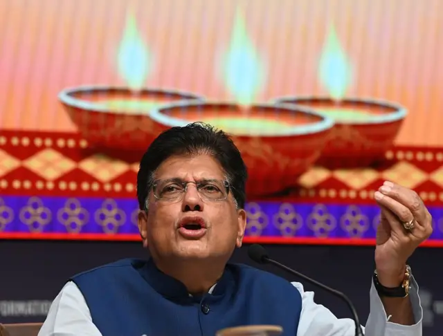 ভারতের পক্ষে চুক্তির জন্য প্রধান আলোচনাকারী, বাণিজ্যমন্ত্রী পীযূষ গোয়েল