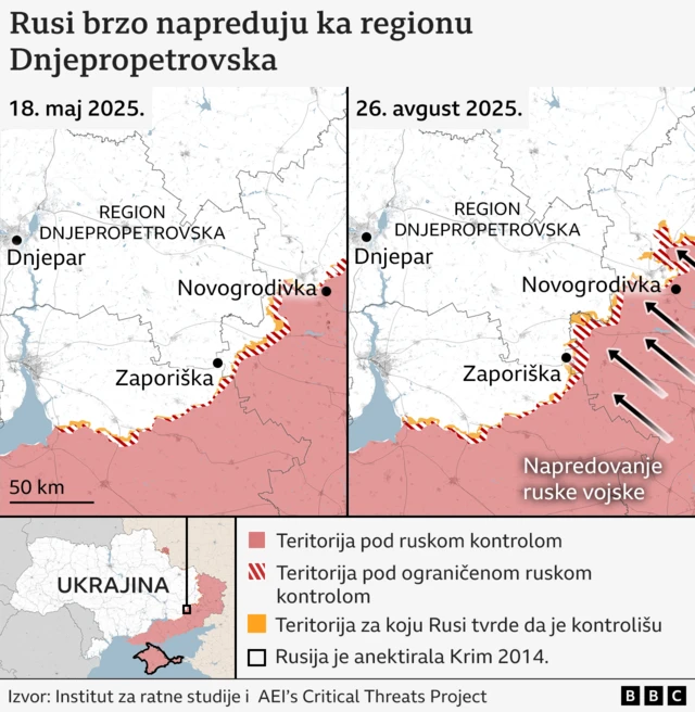 rusko napredovanje u dnjepropetrovsku