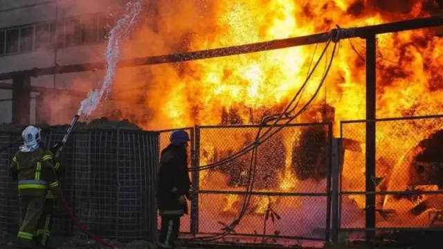 Frappe aérienne à Kev, la capitale ukrainienne.