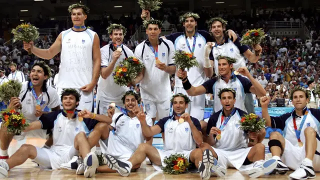 El equipo de baloncesto de Argentina