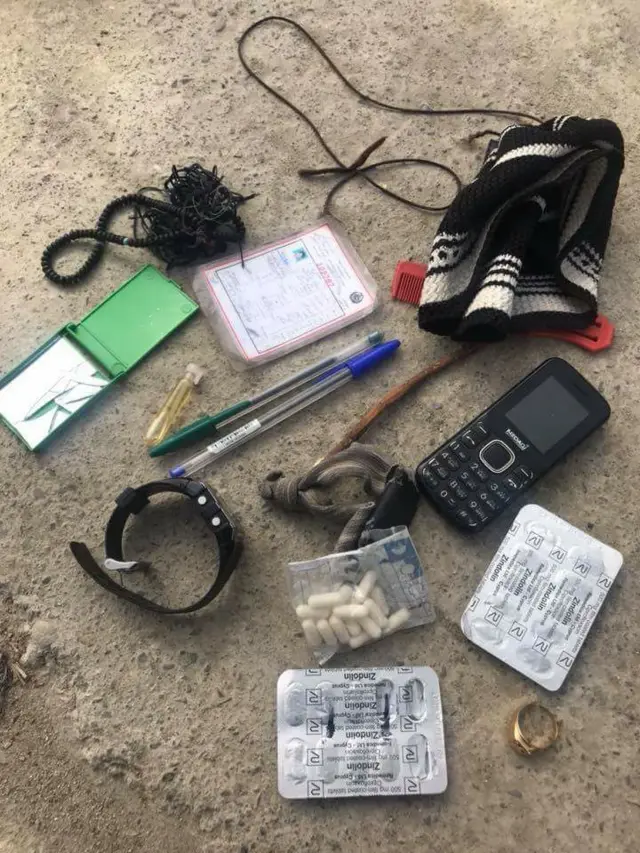 بریال سره یې وروستۍ نښې، مسواک، تسبې، هېنداره‌ ږمنځ، عطر، ګوتمۍ، دوه قلمونه او تعویذ پاتې شول.