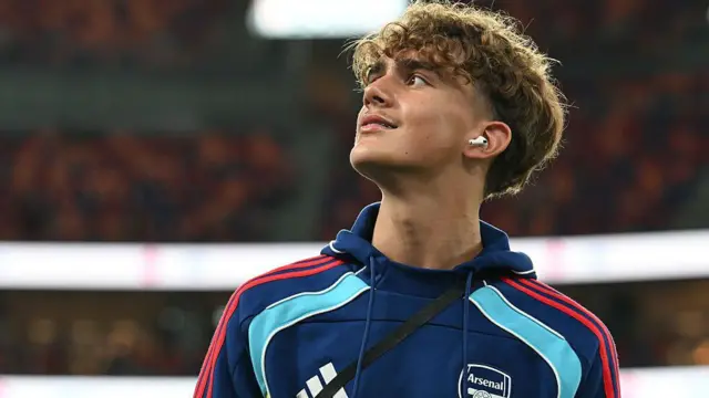 Arsenal midfielder Max Dowman