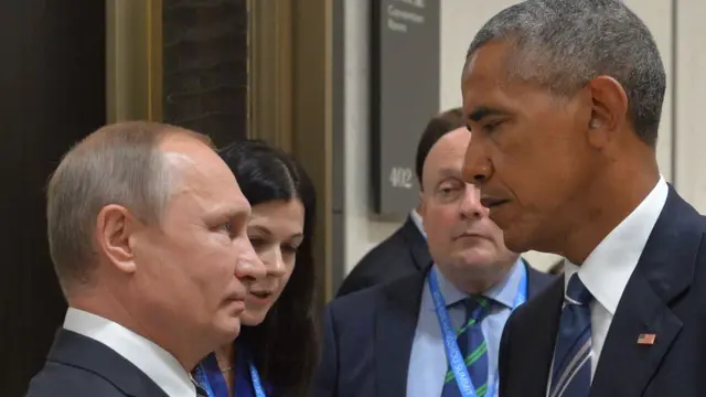 Владимир Путин и Барак Обама