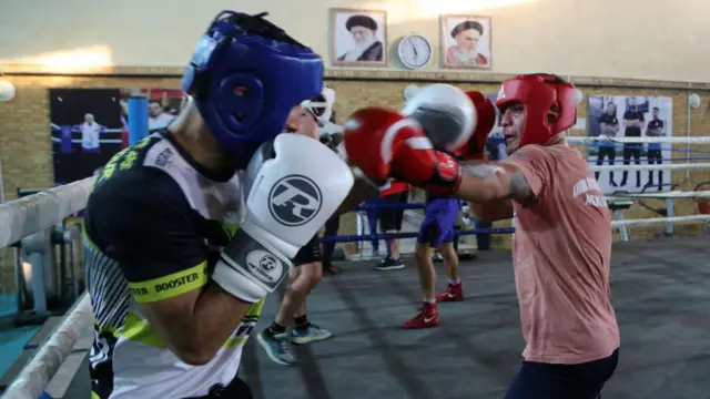 تمرین تیم ملی بوکس ایران