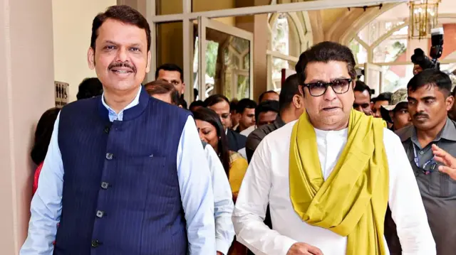 देवेंद्र फडणवीस आणि राज ठाकरे