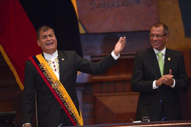Rafael Correa y Jorge Glas.