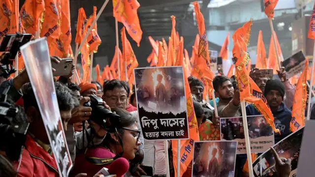 বাংলাদেশে দীপু চন্দ্র দাসকে হত্যার বিরুদ্ধে কলকাতায় বিক্ষোভ হিন্দুত্ববাদীদের - ফাইল ছবি