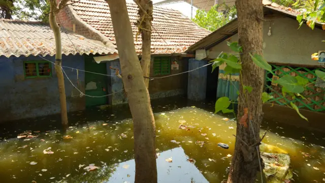 தூத்துக்குடி வடியாத வெள்ள நீர்