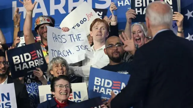 Joe Biden at the rally