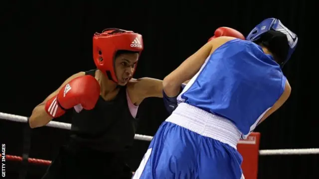 Ramla Ali in action
