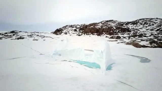 Pedazos de hielo
