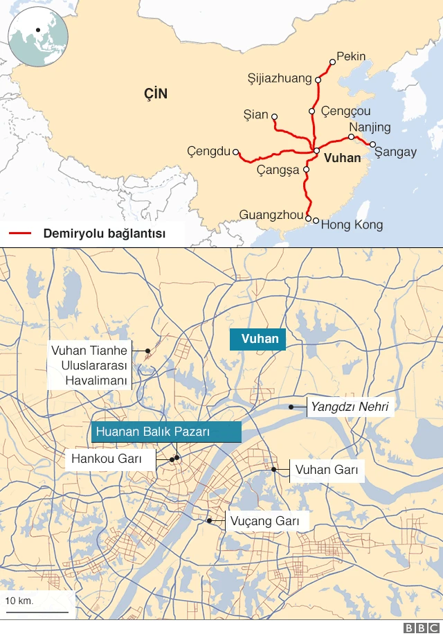Vuhan haritası