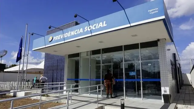 Fachada da agência do INSS