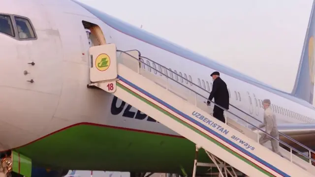 "Ўзбекистон Ҳаво йўллари" самолётига чиқиш