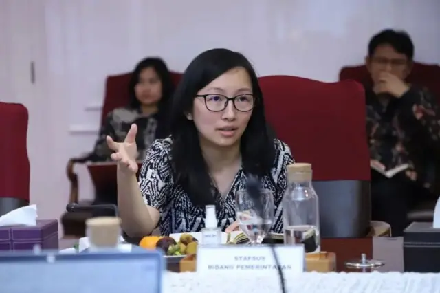 Eks staf khusus Nadiem Makarim, Jurist Tan yang kini buron. Kejaksaan Agung mengaku telah mengetahui posisinya dan tengah memantau.