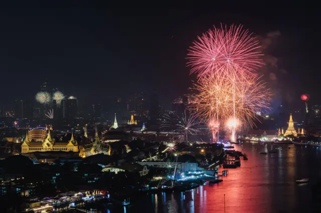 Бангкоктогу фейерверк