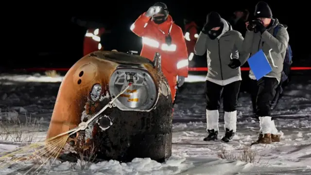 በባለፈው ተልዕኮ ድንጋይ እና አፈር ተሰብስቧል