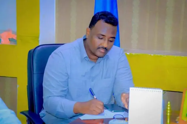 Ahmed Yaasin wasiirka Dakadaha daadiidka bada iyo kahortaga dambiyada badaha Puntland