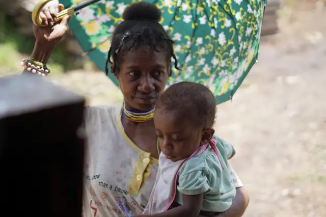 Kampung Omon, orang asli Papua