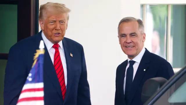 Donald Trump y Mark Carney