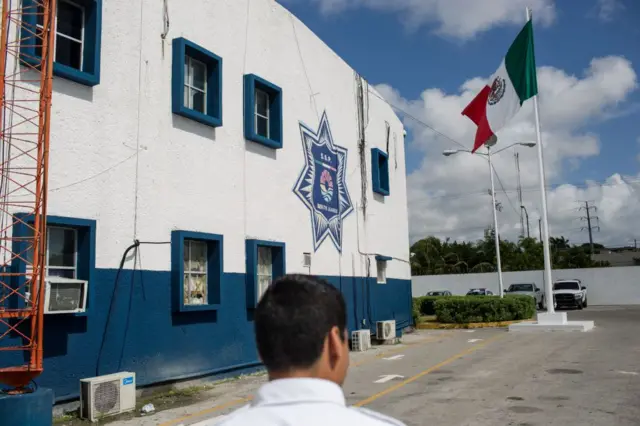 Estación de policía en Cancún