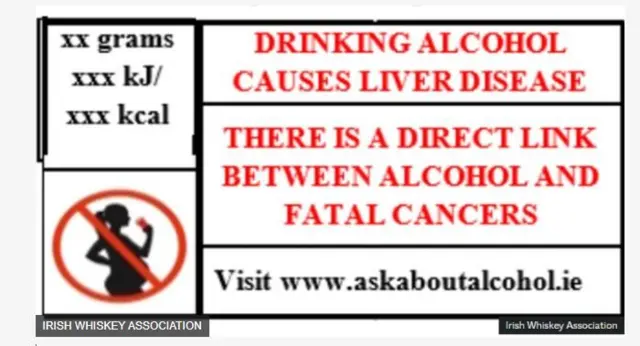 Aworan to n kede pe ọti mimu n fa jẹjẹrẹ