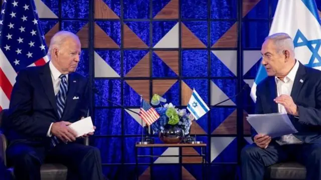 Rais wa Marekani, Joe Biden na Waziri Mkuu wa Israel, Benjamin Netanyahu