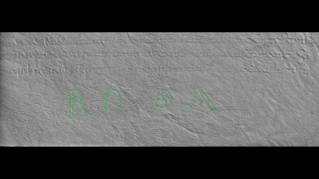 A palavra RODA só pôde ser encontrada no manuscrito com o uso da tecnologia