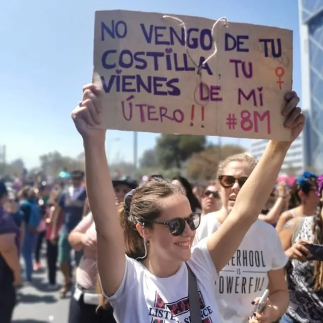 Protestas en el Día de la Mujer.