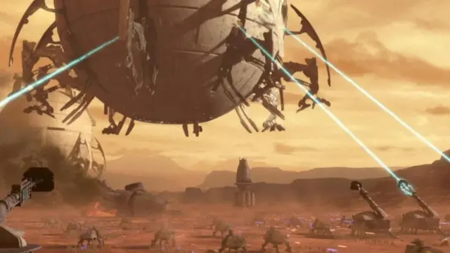 Una escena de "La guerra de los clones"