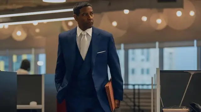 Кадр із фільму "З вершин до низин". Вашингтон в ролі магната Девіда Кінга