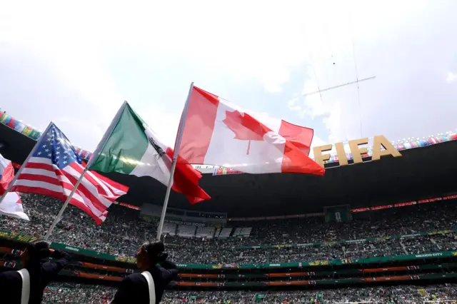 World Cup host nation flags