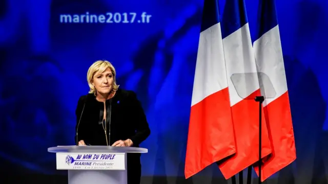 Marine Le Pen pronuncia un discurso