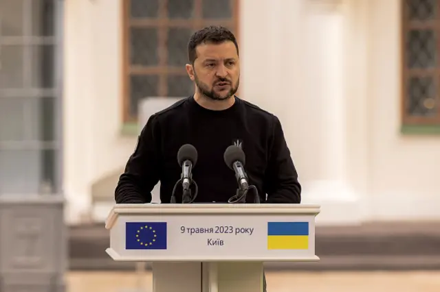 ရုရှားကို ဒရုန်းနဲ့ ယူကရိန်းက တိုက်ခိုက်ခဲ့တယ်ဆိုတဲ့ စွပ်စွဲချက်ကို ဇလန်းစကီး ပယ်ချ