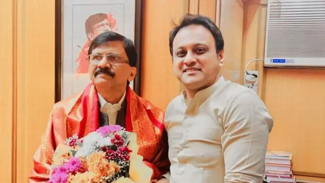 संजय राऊत और अभिषेक घोसालकर