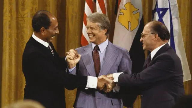 President Sadat, President Carter and Prime Minister Begin