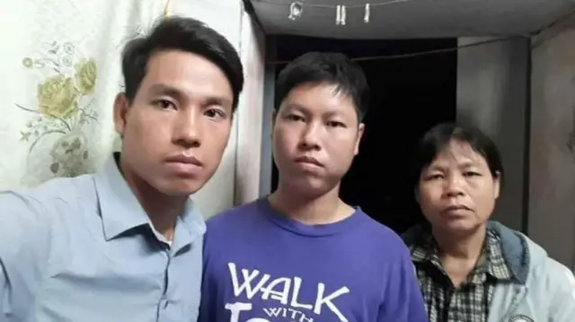 Trịnh Bá Tư (trái), Trịnh Bá Phương, Cấn Thị Thêu