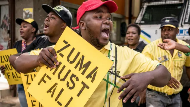 Protesta contra Jacob Zuma