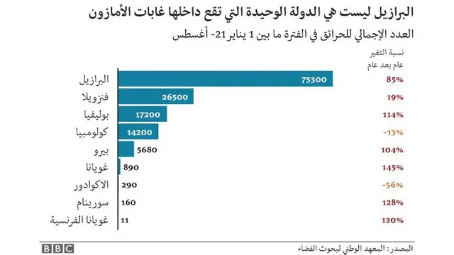 غابات الأمازون تحترق