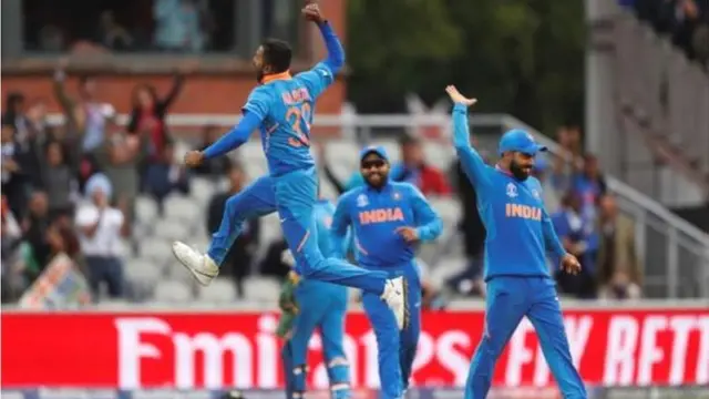 जोश में भारतीय खिलाड़ी