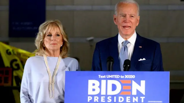 Joe Biden and im wife for presidential campaign