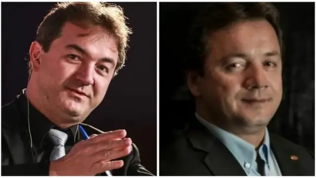 Montagem de foto que mostra Joesley e Wesley Batista