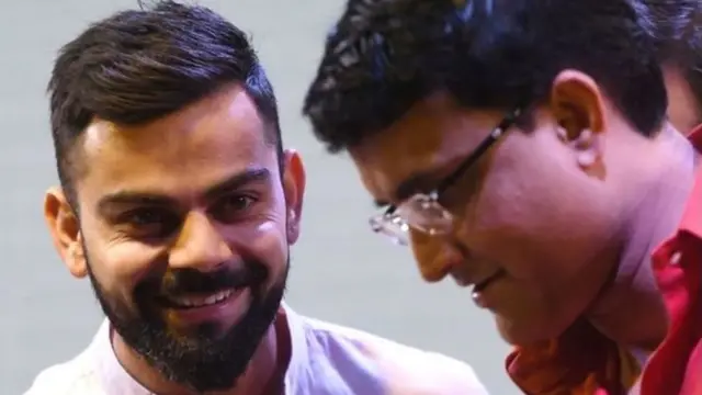 સૌરવ ગાંગુલી અને વિરાટ કોહલીની તસવીર