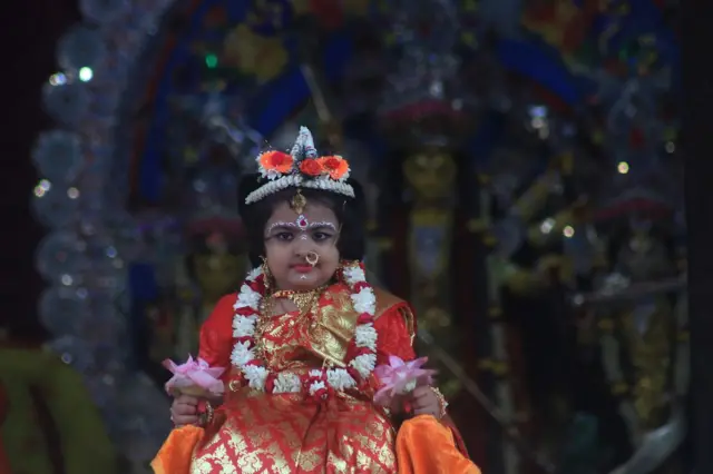কুমারী পূজার কুমারী।