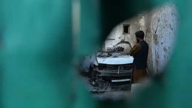 هجوم أمريكي استهدف تنظيم الدولة الإٍسلامية وطال مدنيين في حي كواجا بورغا في كابل عن طريق الخطأ