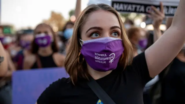 নির্যাতনের বিরুদ্ধে তুরস্কে প্রতিবাদ, ইস্তান্বুল, ০৫-০৮-২০২০।