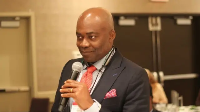 Nigerian lawmaker Sergius Ogun dey represent Eshan pipo