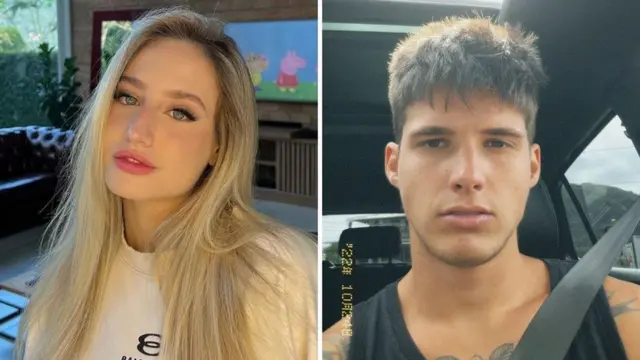 Montagem com fotos2bet pokerBruna Griphao e Gabriel Tavares